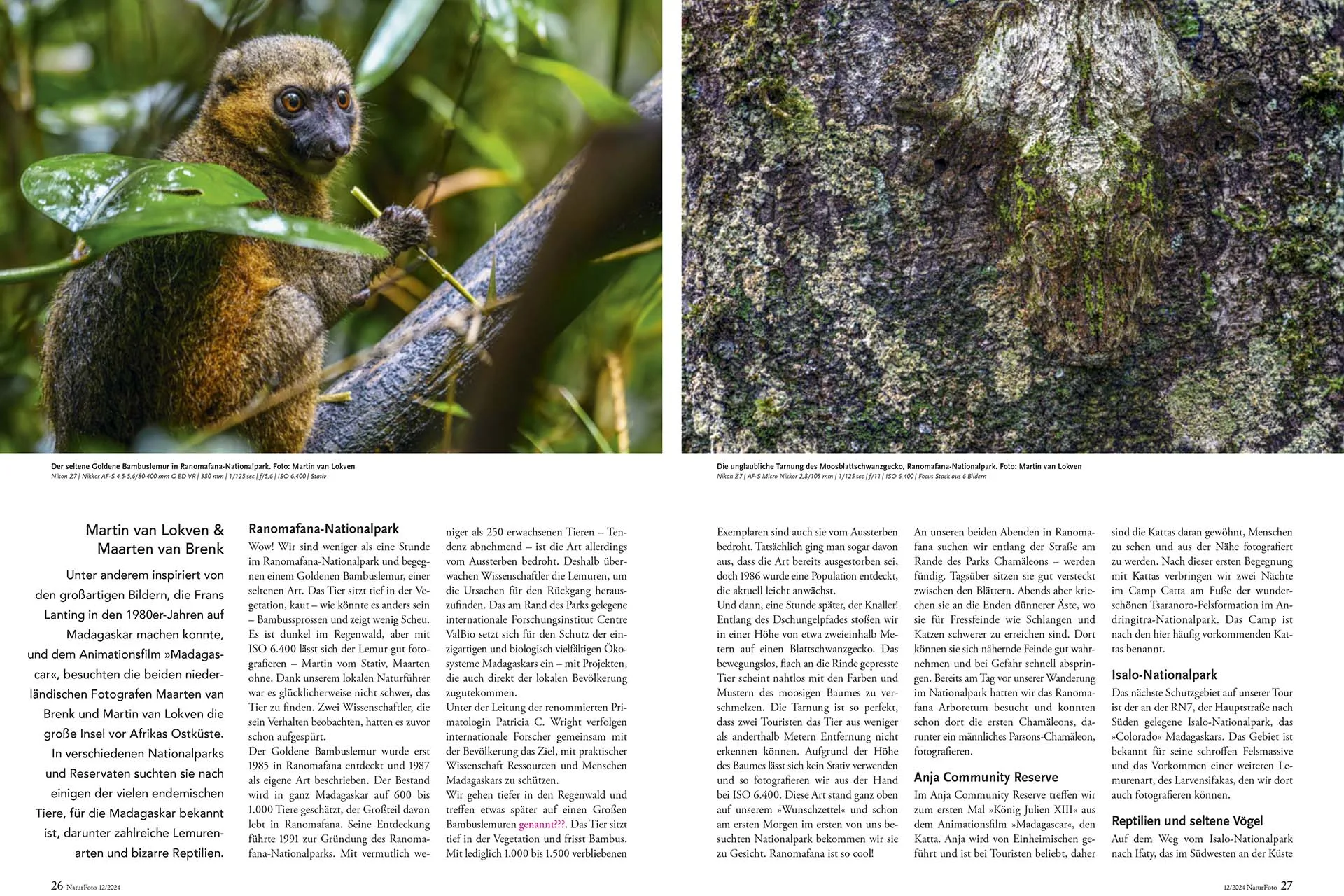 Reportage Madagaskar in tijdschrift NaturFoto.