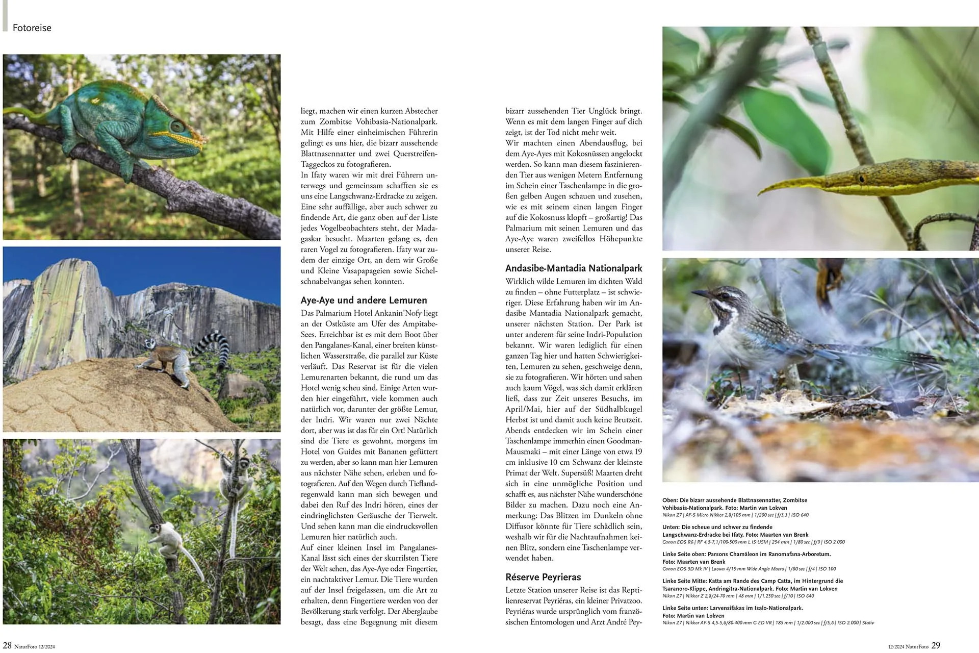 Reportage Madagaskar in tijdschrift NaturFoto.