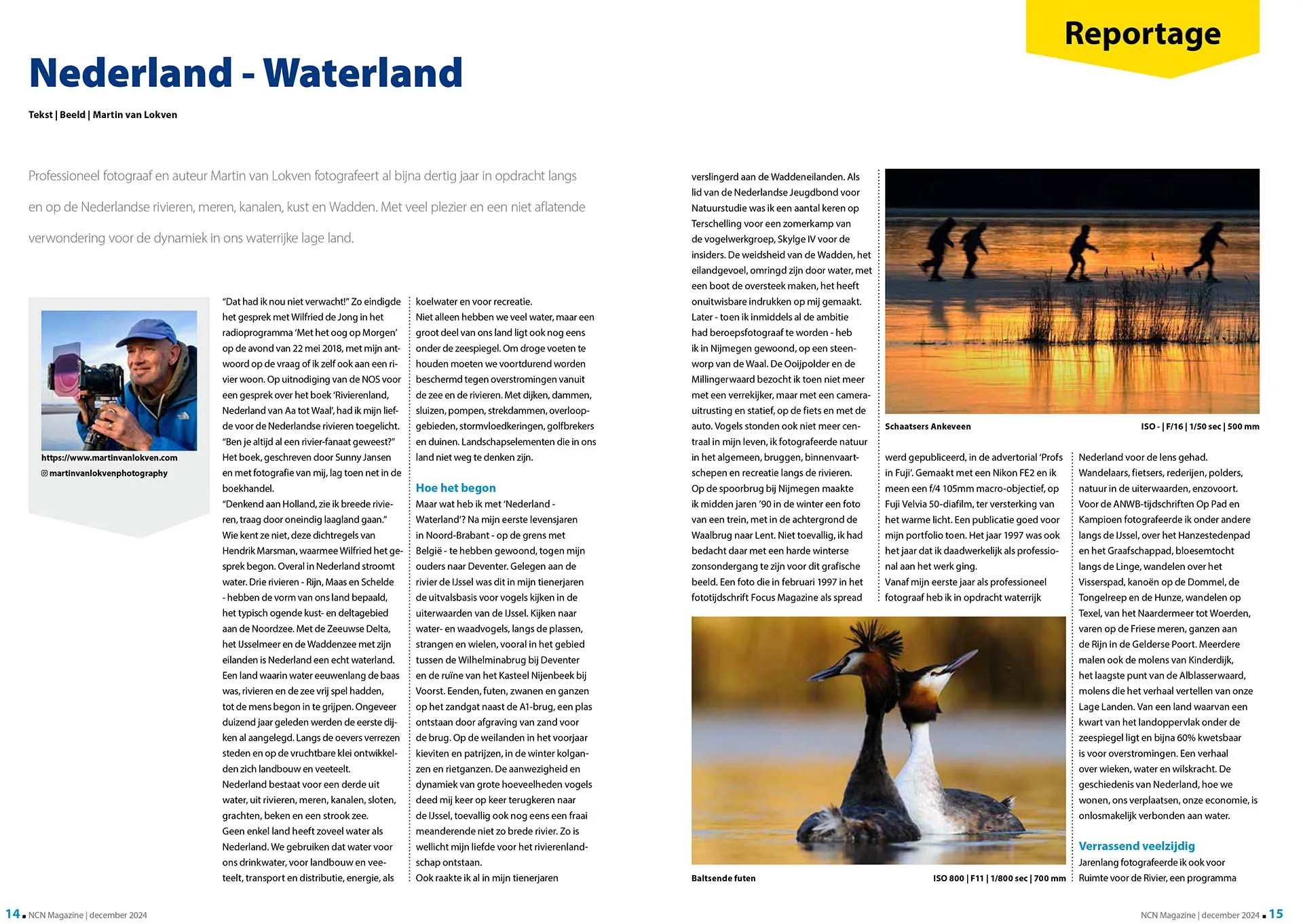 Publicatie Nederland Waterland in NCN magazine.