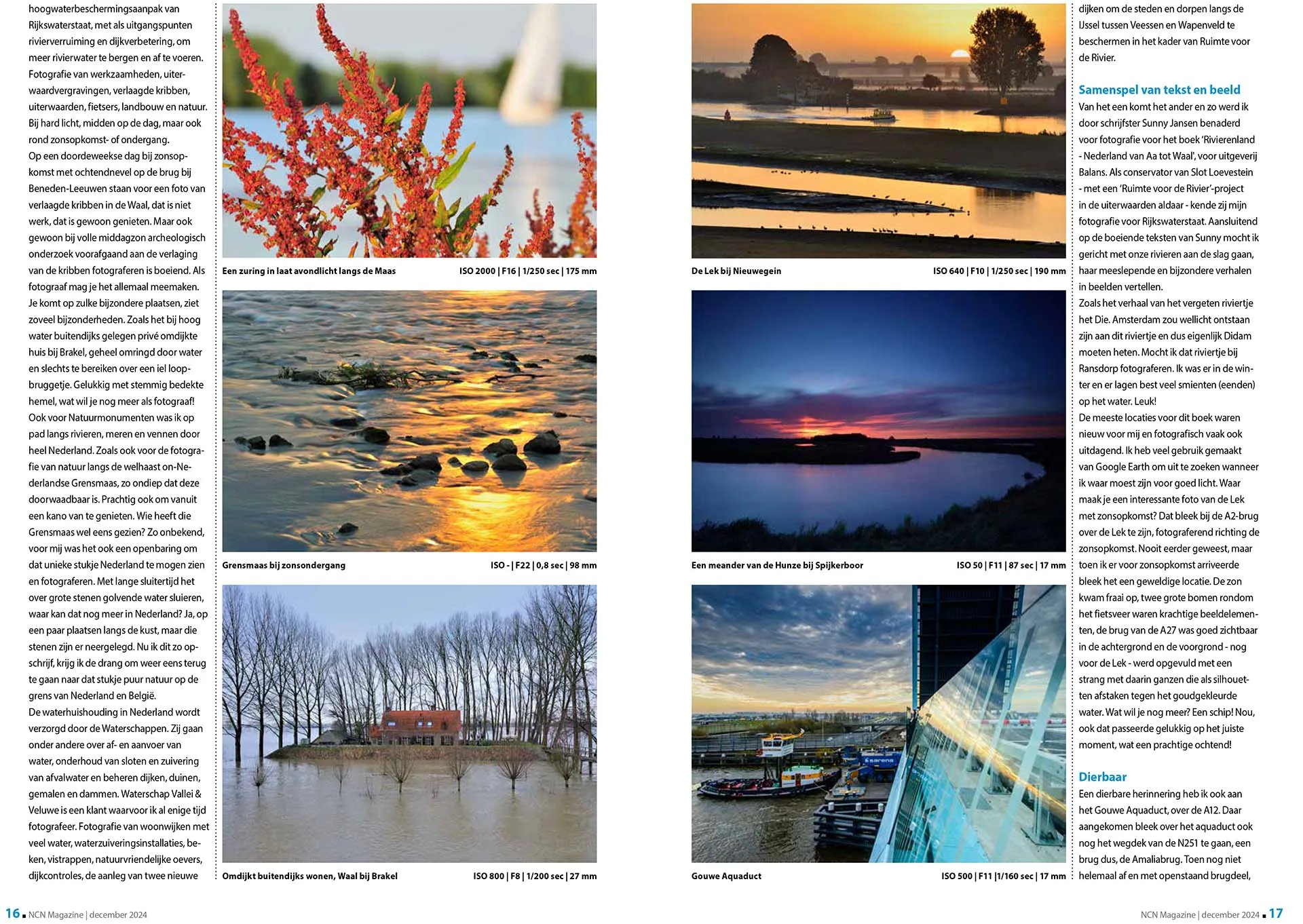 Publicatie Nederland Waterland in NCN magazine.