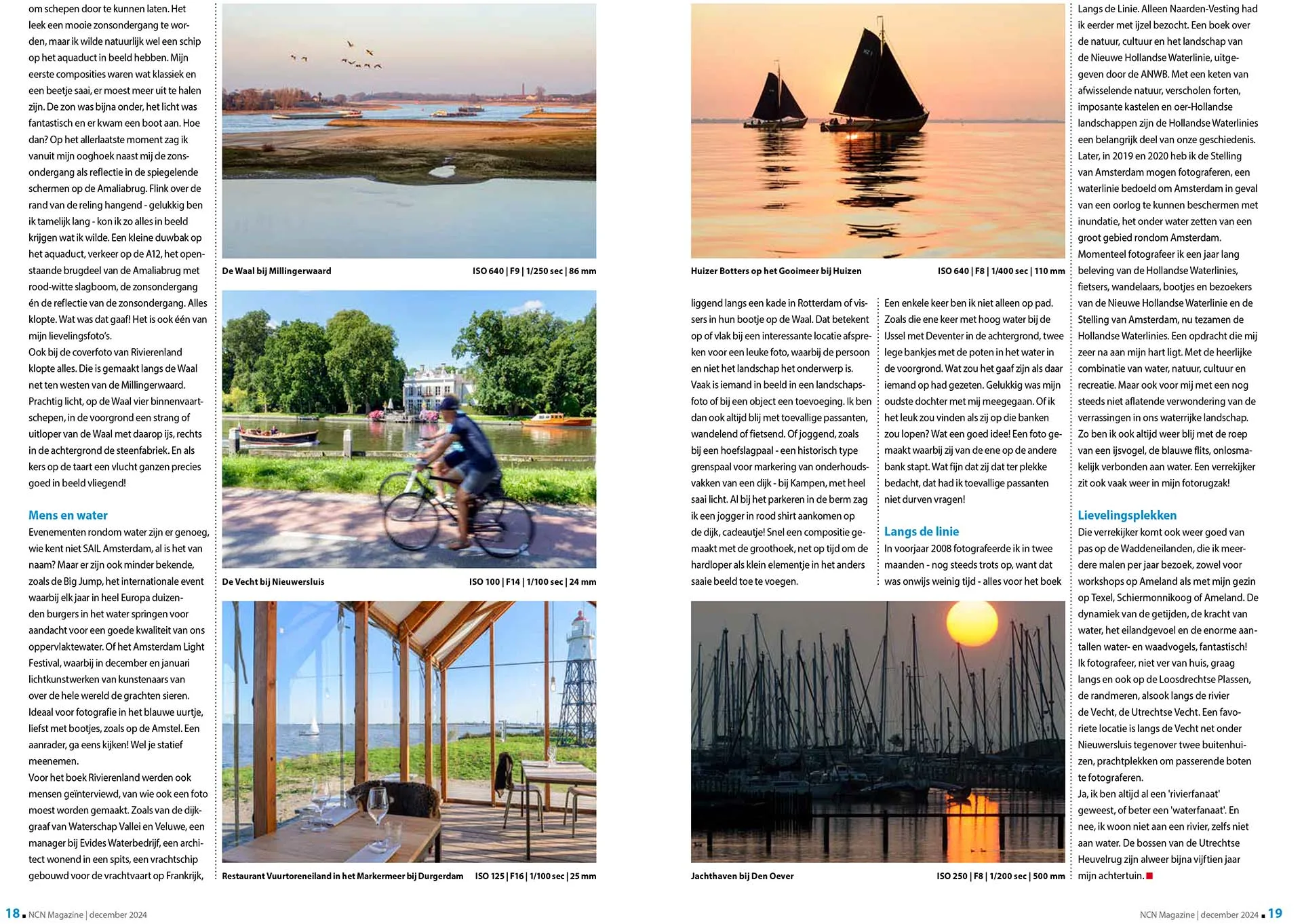 Publicatie van Waterland Waterland in NCN magazine.