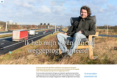 Portret van Rijkswaterstaat Magazine.